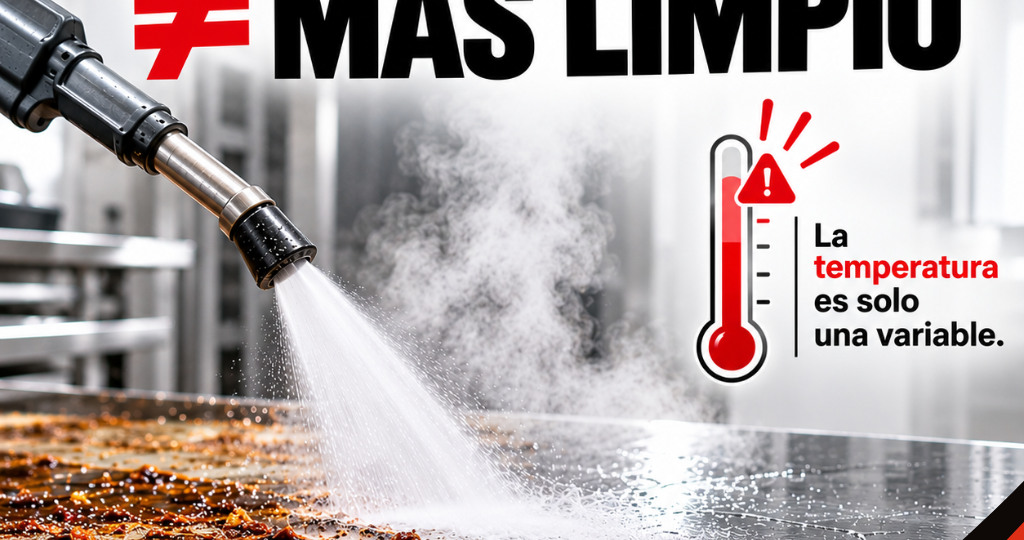Grifo a presión con agua caliente