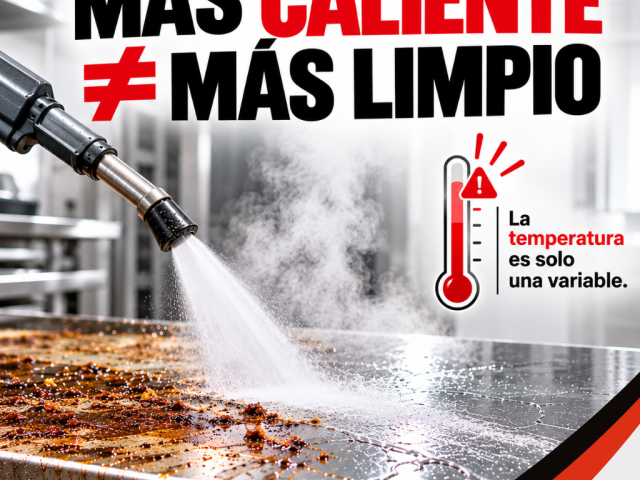 Grifo a presión con agua caliente